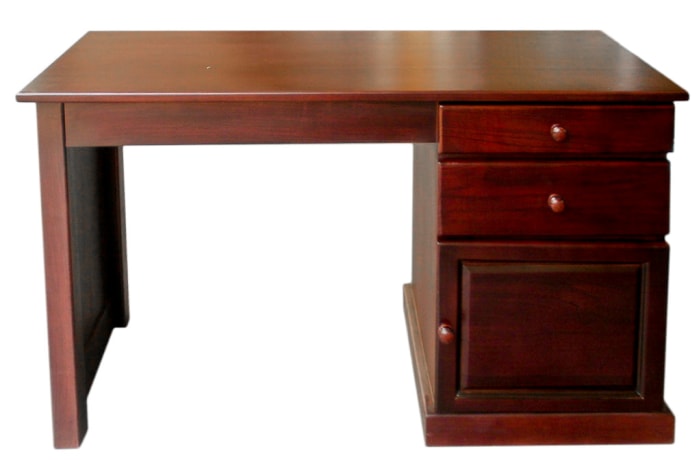Solid Teak Wood Medium Office Computer Desk Kubu Crafts