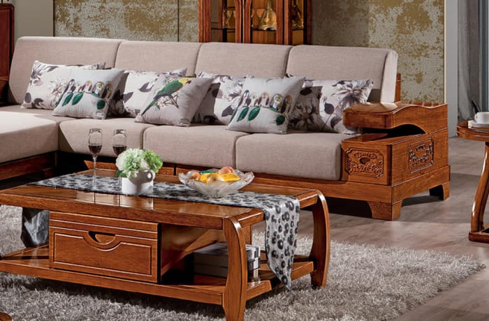 Solid wood living shop room table sets