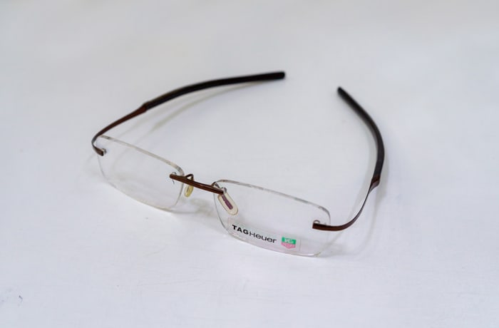 Tag heuer 2025 rimless eyeglasses
