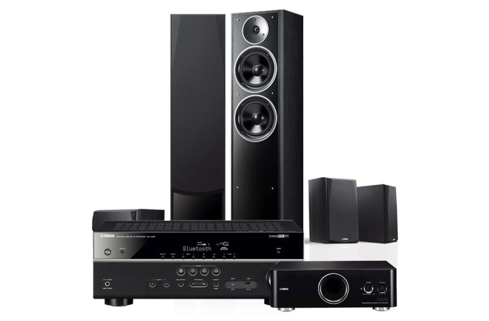 Yamaha 5.1 channel home theater audio home speaker amplifier set