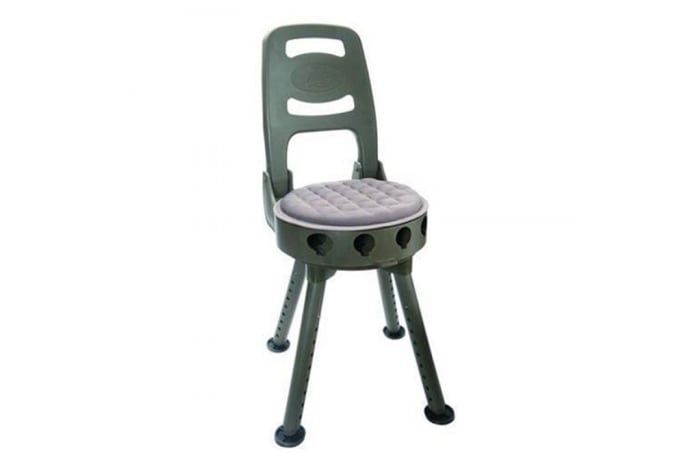 Quake Stag Swivel Hunting Stool With Back Rest Zambezi Arms