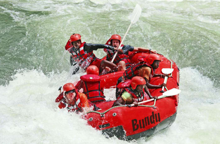 White water rafting image