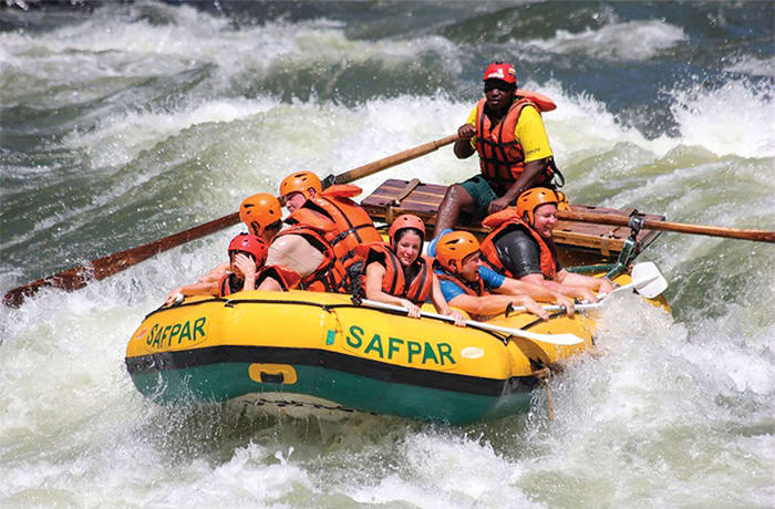 White water rafting image