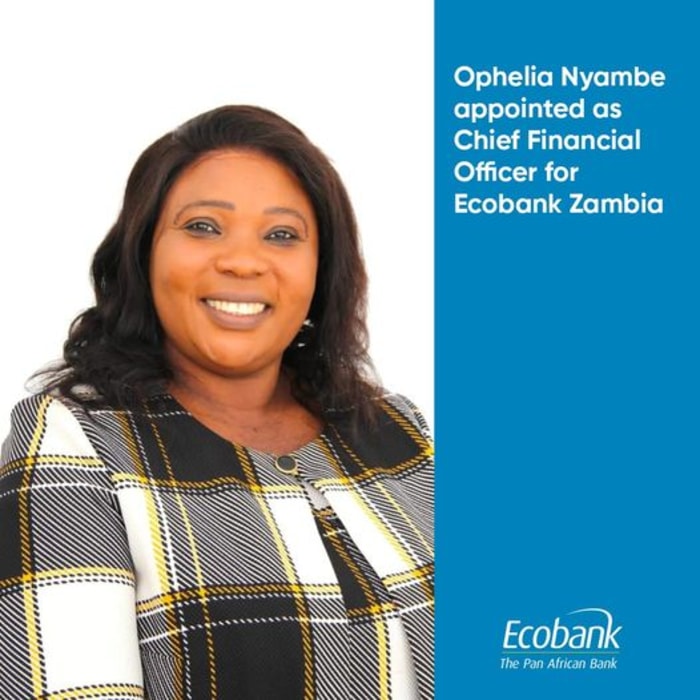 Ophelia Nyambe appointed as Chief Financial Officer