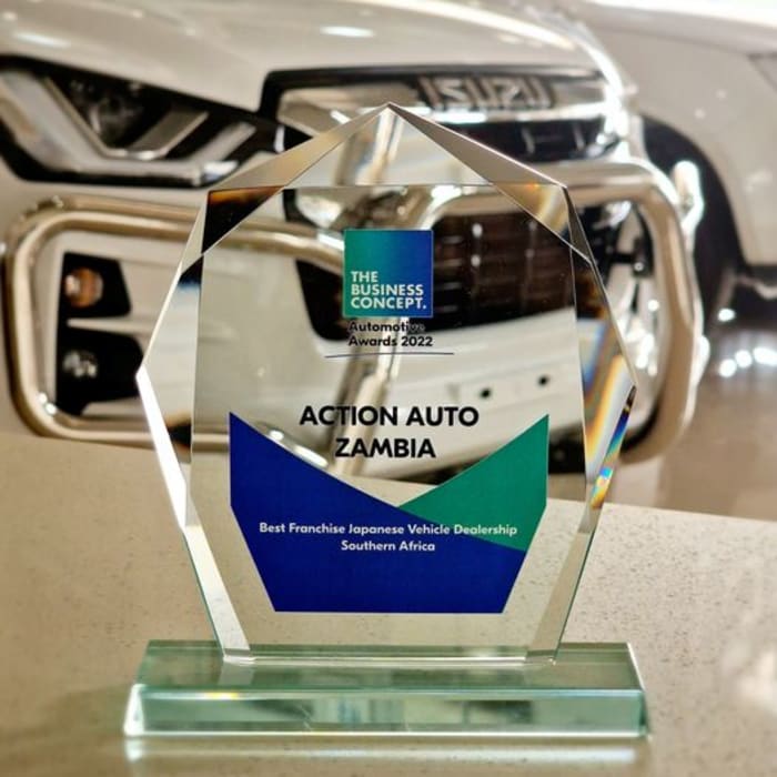 Awarded Best Franchise Japanese Vehicle Dealership Southern Africa for 2022 