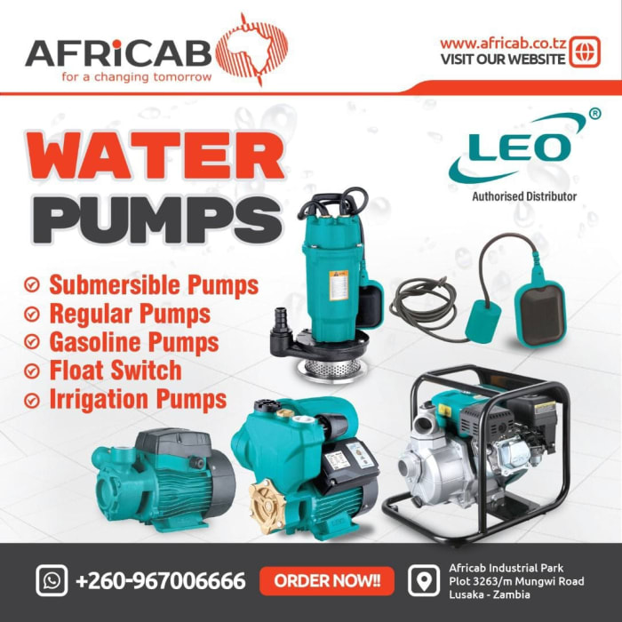 Save up to 25% on all Leo water pumps