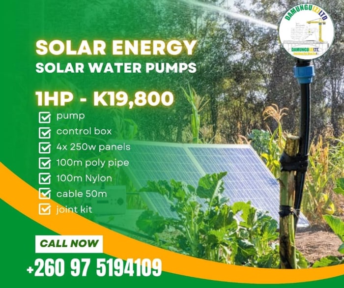 Damungu's SOLAR powered water pumps