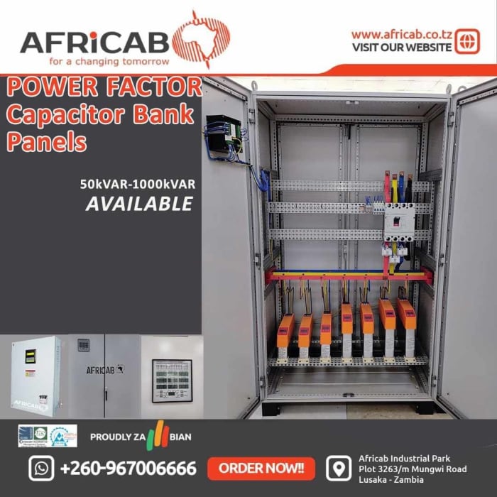 Africab Intelligent Type Power Factor Capacitor Bank Panels
