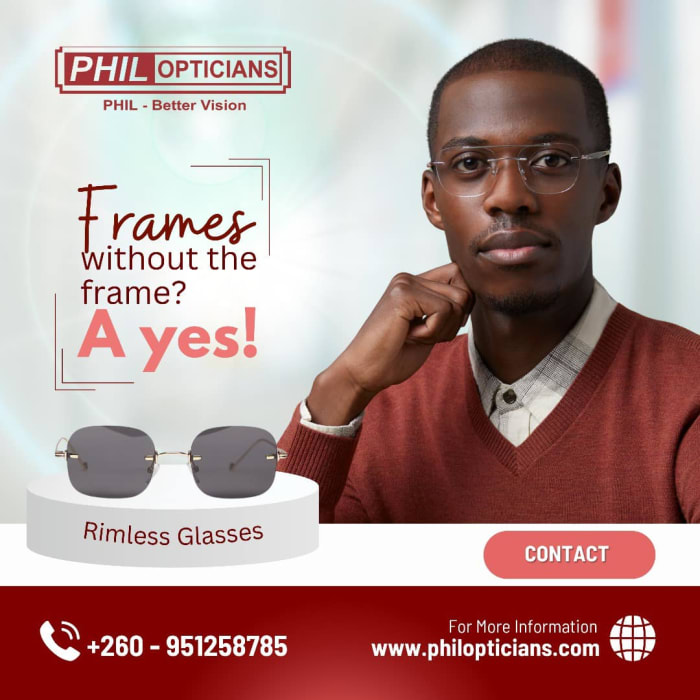 A good choice of frames and lens options