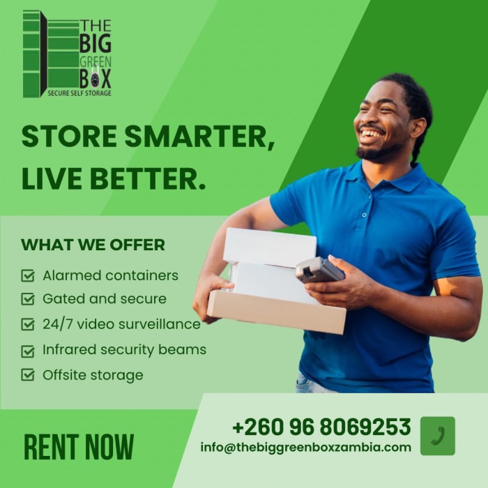 Store your belongings with confidence at The Big Green Box! 