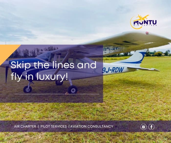 Air Charter Services with Muntu Air Partner