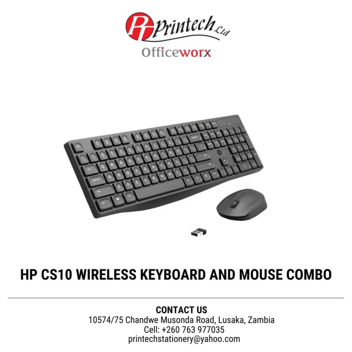 Declutter your desk with our cool wireless mouse & keyboard combo! 