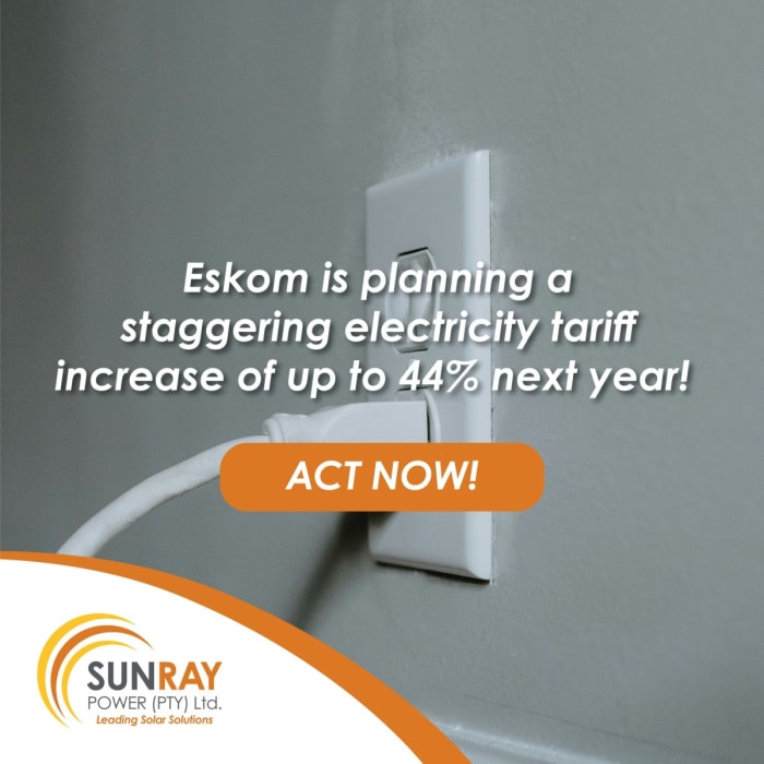 "Prepare for Eskom’s Price Hike: Take Control of Your Energy Costs Today!"
