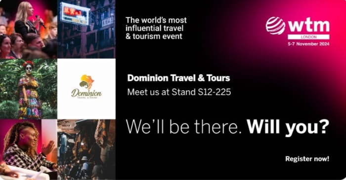Dominion Travel and Tours is excited to participate in the world's leading travel and tourism event. #WTMLDN