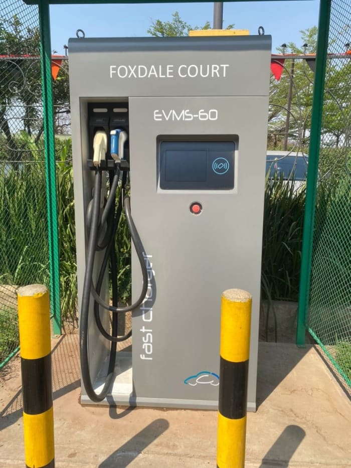 DC Electric Car Charger at Foxdale Court Mall, Zambezi Road, Lusaka!