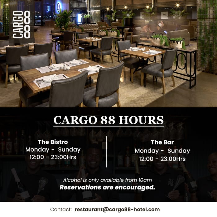 Cargo88 Restaurant Hours!