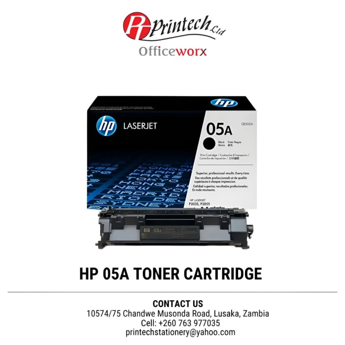 Upgrade your printing quality with the HP LaserJet 05A Toner 