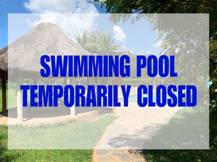Our swimming pool is temporarily closed