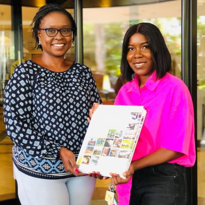 We had the honor of presenting two Best of Zambia V3 books 