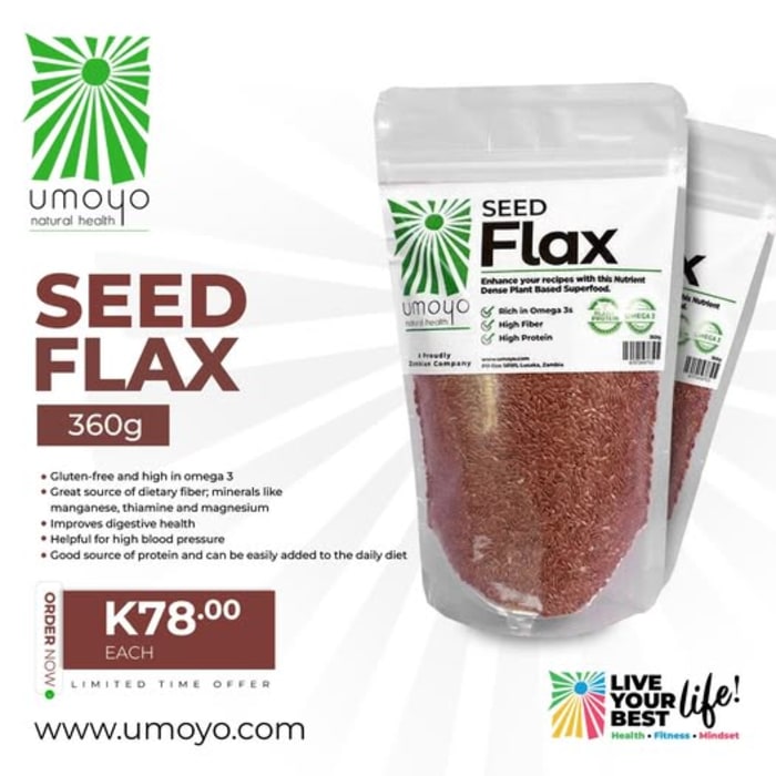 Boost your health with Umoyo's Flax Seeds!