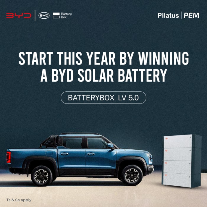 Take a test drive and you could win the BYD LV 5.0 Battery – perfect for your energy needs!