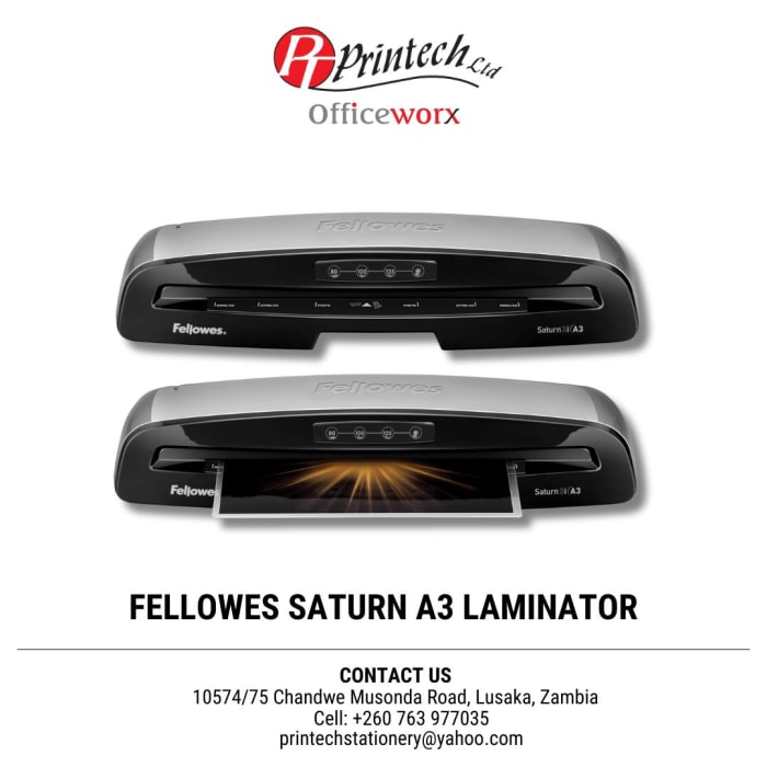 ✨ Enhance your workspace with the Fellowes Saturn 3i A3 Laminator! ✨