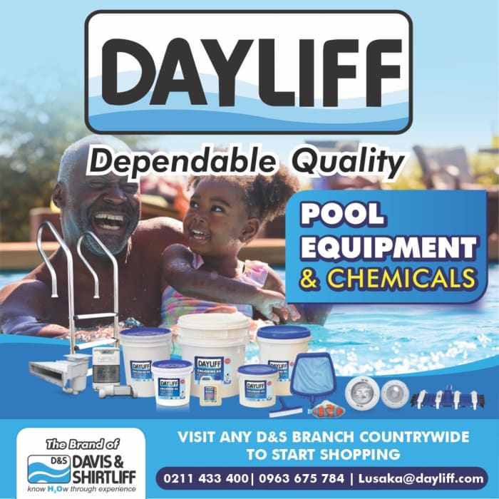 Keep your pool perfect with Dayliff range of equipment and chemicals
