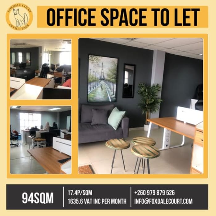 94SQM office for rent.