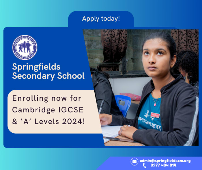 2024 admissions now open at Springfields School of Education