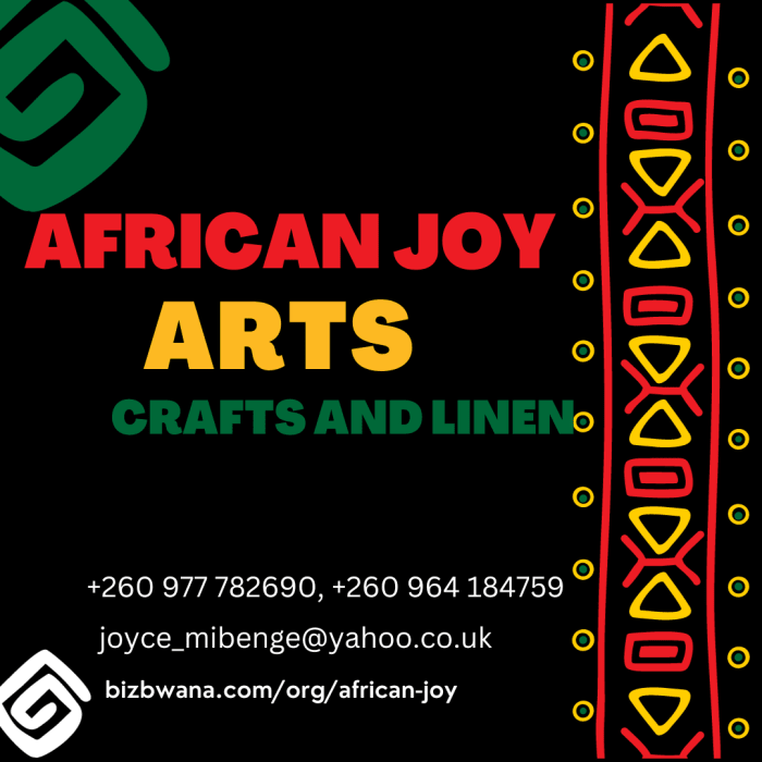 Specializes in selling African arts, crafts, and linen