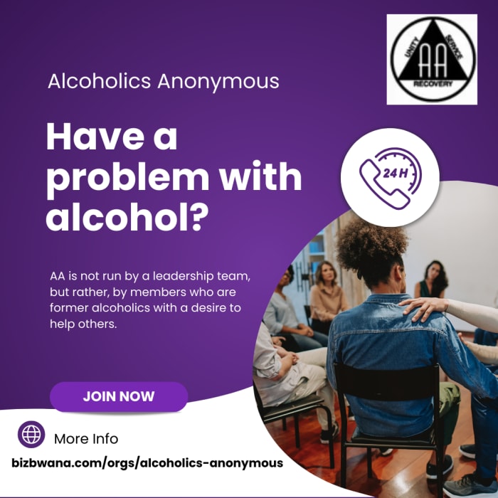 A support group for alcoholism