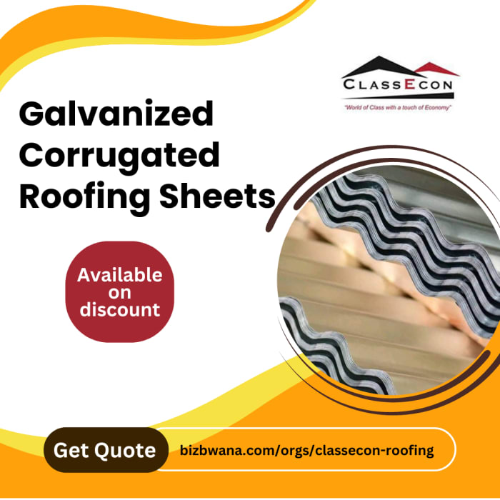 Special sale on galvanized corrugated roofing sheets