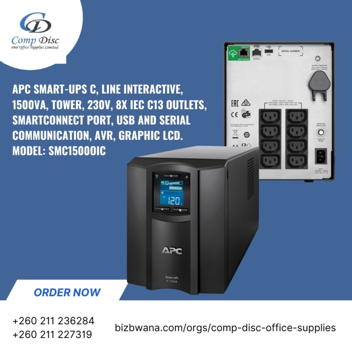 APC Smart-UPS Available at Comp Disc & Office Supplies
