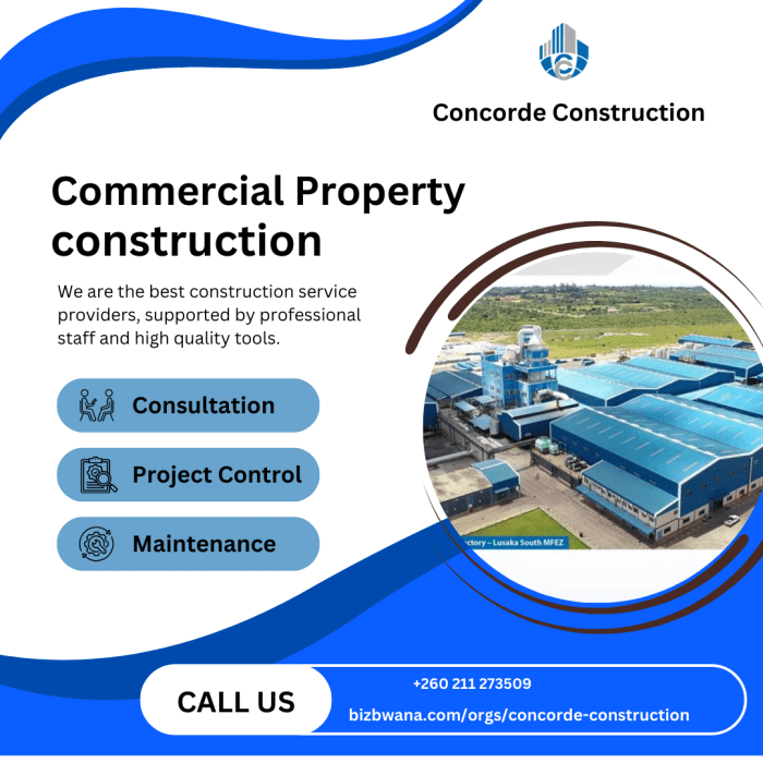 Offering comprehensive commercial construction solutions to businesses across Zambia