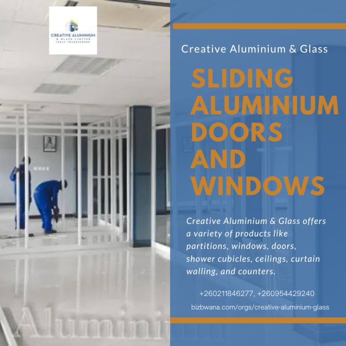 Sliding aluminium doors and windows