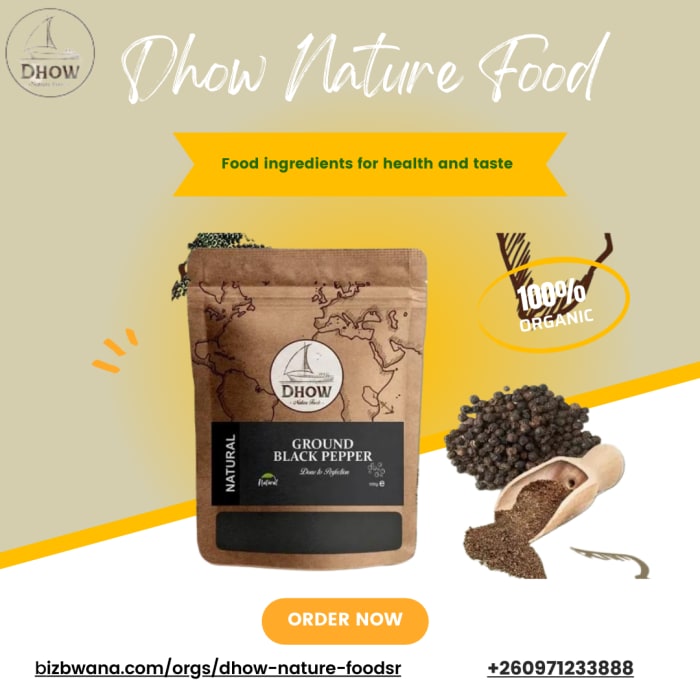 Add flavour to any dish by shopping a variety of organic spices from Dhow Nature Foods