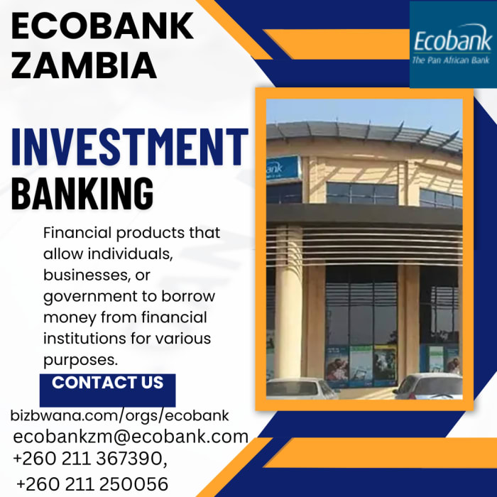 Ecobank Zambia is a subsidiary of the pan-African banking group EcoBank Transnational Inc, which operates in 33 African countries.
