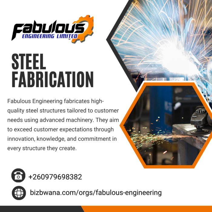 Company fabricates and designs a wide variety of steel structures
