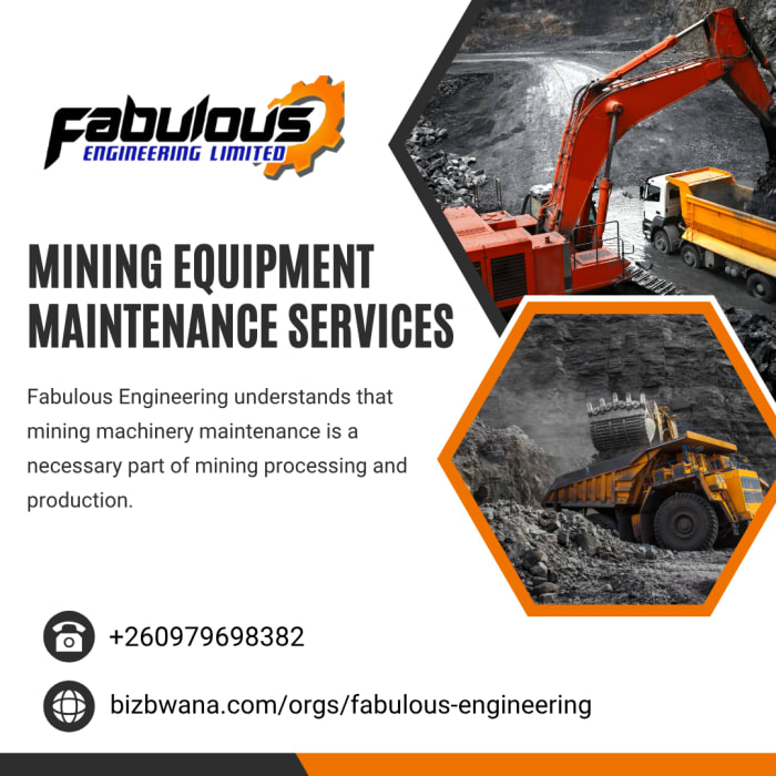 Expert maintenance for reliable mining machinery