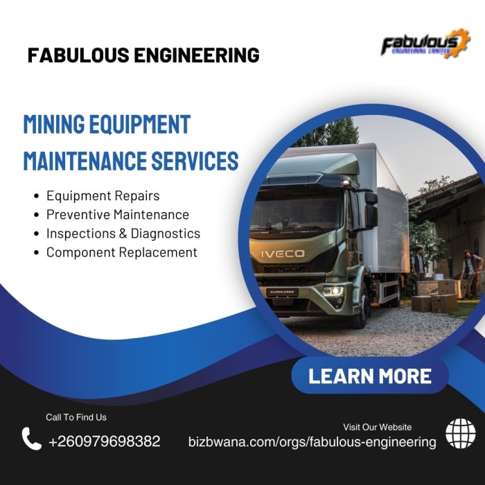 Mining equipment maintenance services that keep you moving