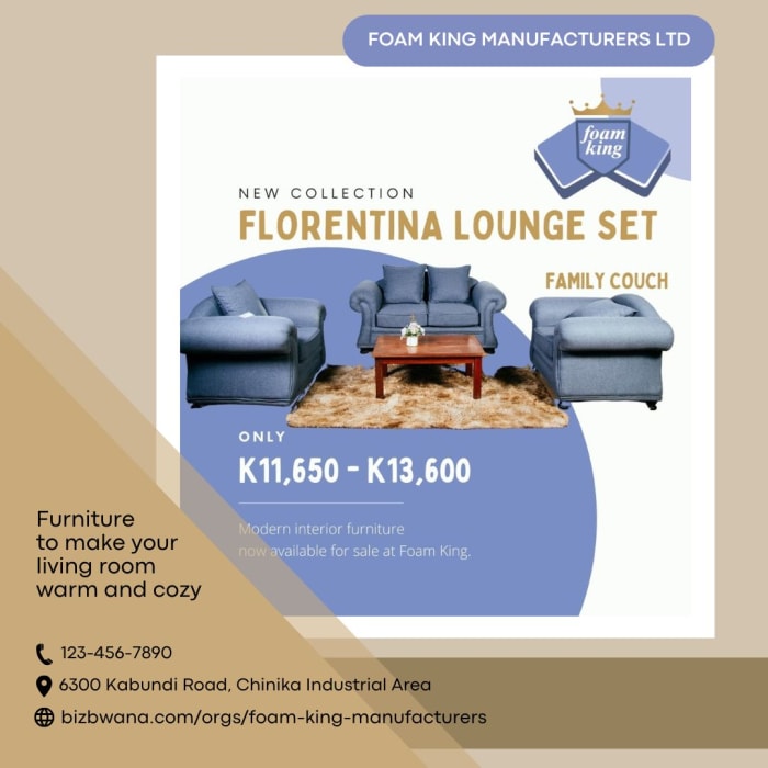Upgrade your comfort with Foam King: The Florentia Couch
