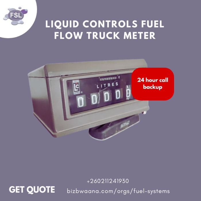 Reliable fuel transfer with liquid controls truck meter
