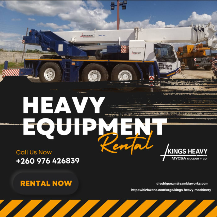 Kings Heavy Machinery Ltd is a well-established company that specializes in the sale of heavy equipment in Lusaka, Zambia.