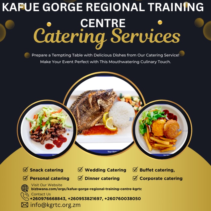  KGRTC also offers catering services for events and conferences held at the centre