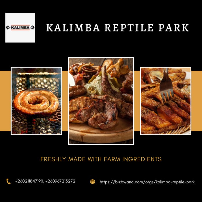 Visit Kalimba Farm’s restaurant for freshly made food and refreshing beverages.