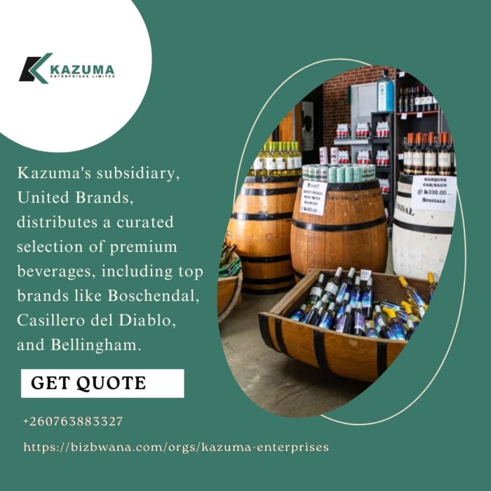 Premium Beverages from United Brands T/A The Wine Shop