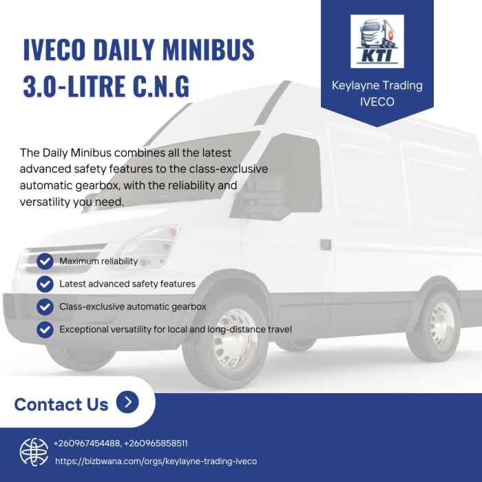 Iveco Daily Minibus 3.0-Litre C.N.G