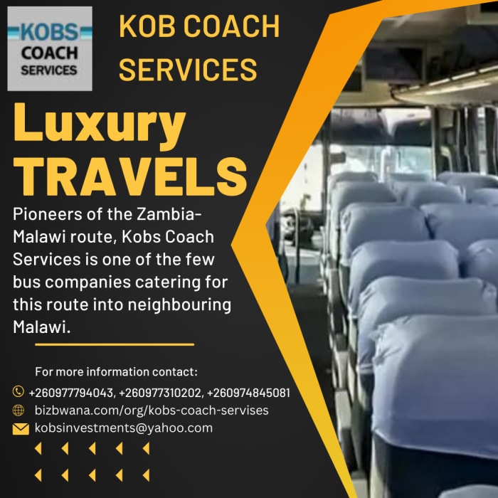 Premium transportation company that provides luxury travel services in Lusaka, Zambia