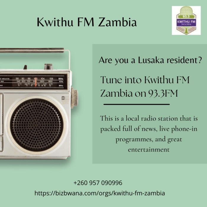 Stay Informed and Entertained with Kwithu FM Zambia on 93.3FM