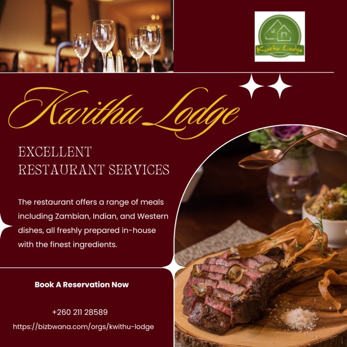 Excellent restaurant services